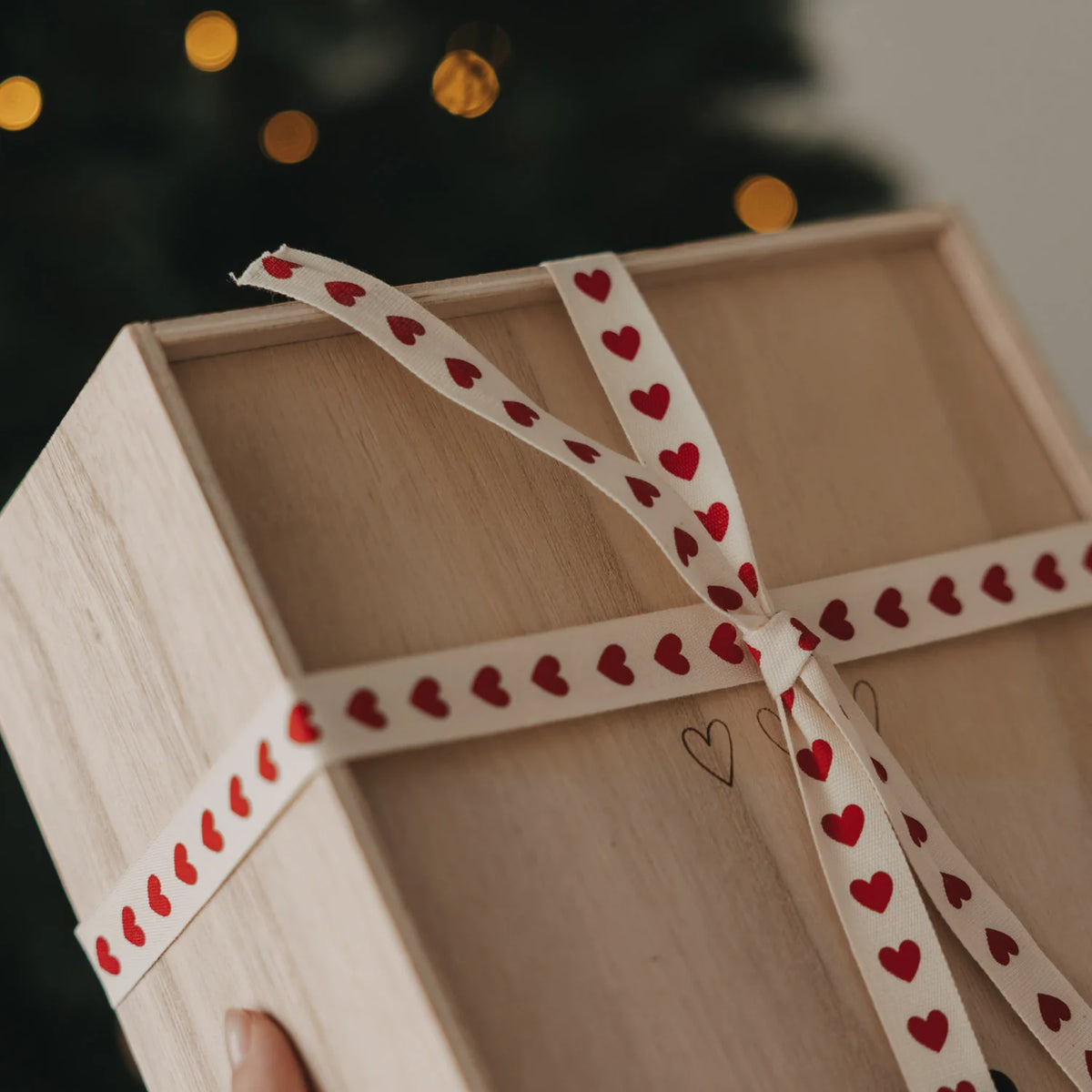 Geschenkband Herzen