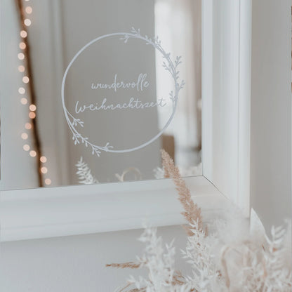 Wandsticker "Wundervolle Weihnachtszeit"