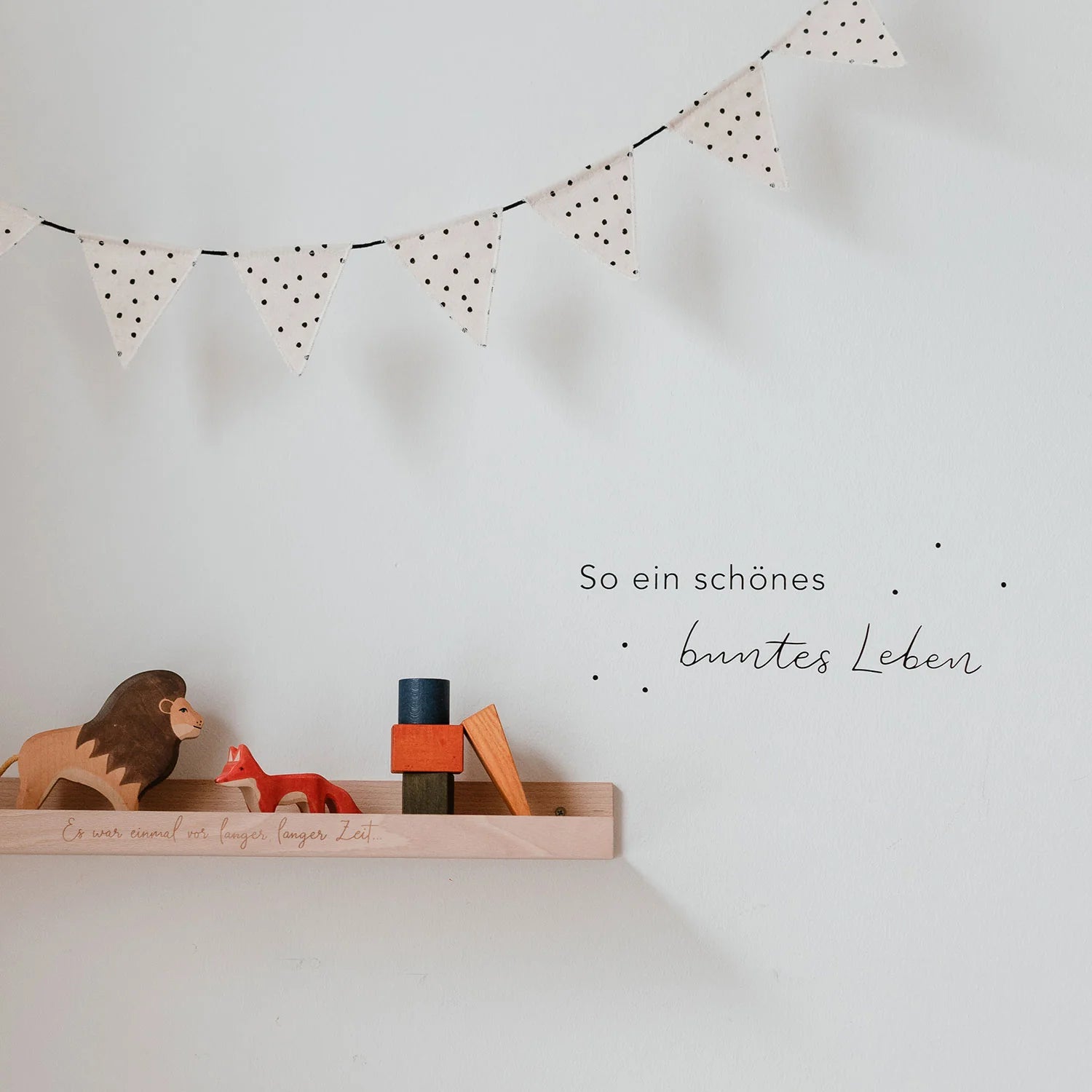 Wandsticker "So ein schönes buntes Leben"
