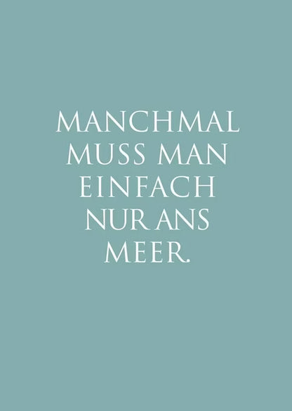 Kunstdruck "ans Meer"
