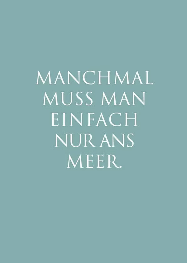 Kunstdruck "ans Meer"