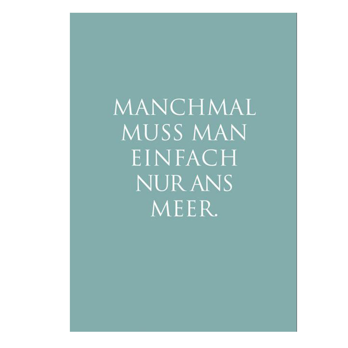 Kunstdruck "ans Meer"