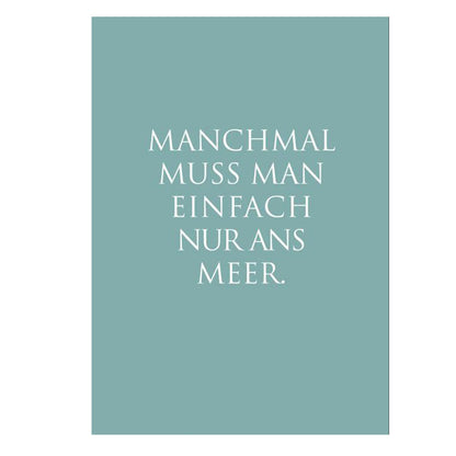 Kunstdruck "ans Meer"