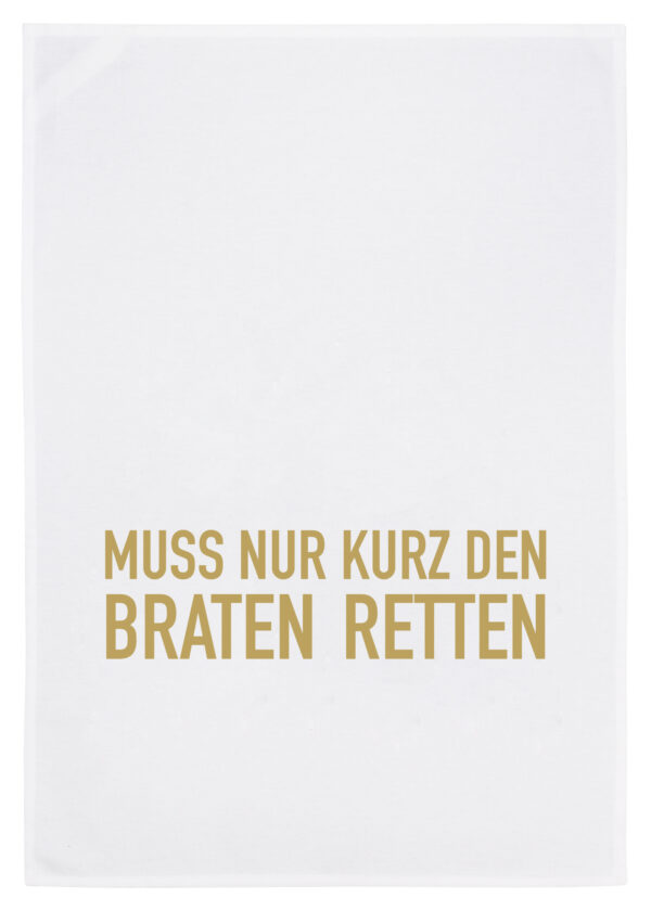 Geschirrtuch weiß, Braten